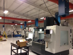 CNC machines with air cleaning equipment